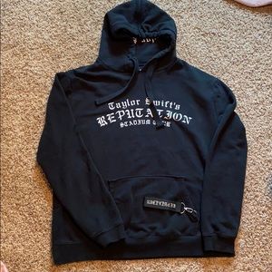 Black Taylor Swift Reputation Stadium Tour Hoodie